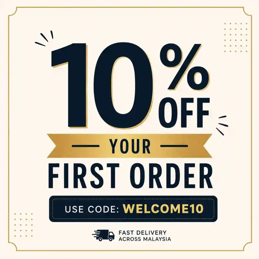 10% Off Your First Order Discount Banner - Arabian Perfume Malaysia