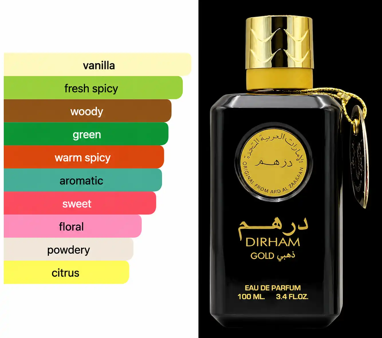 Ard Al Zaafaran Dirham Gold EDP Perfume 100ml Original UAE