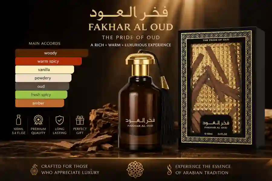 Ard Al Zaafaran Fakhar Al Oud EDP Perfume 100ml Original UAE