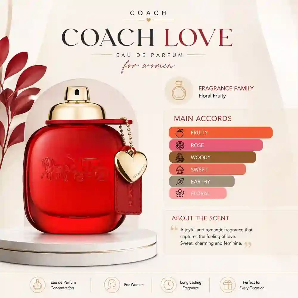 Inspired Perfume Coach Love Eau de Parfum for Women Malaysia