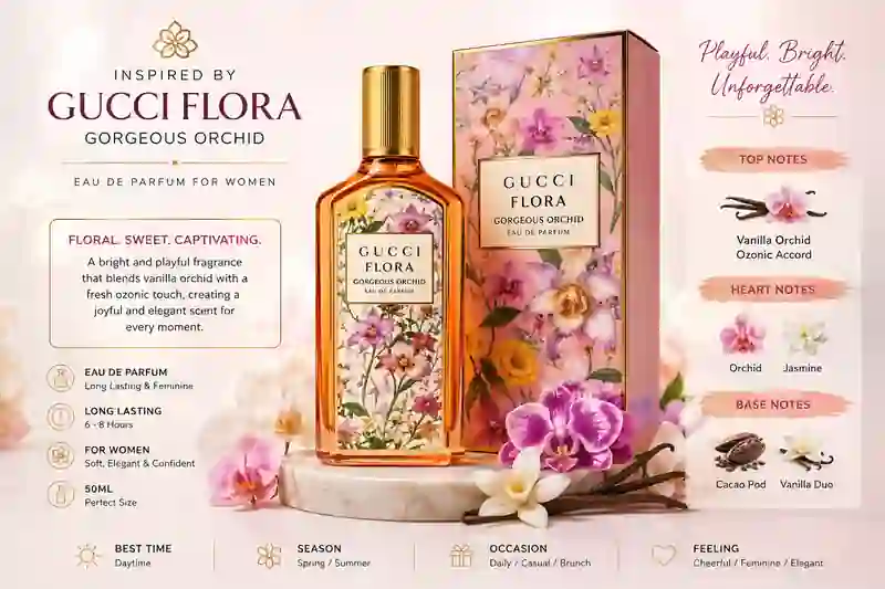 Inspired Perfume Gucci Flora Gorgeous Orchid Eau de Parfum for Women