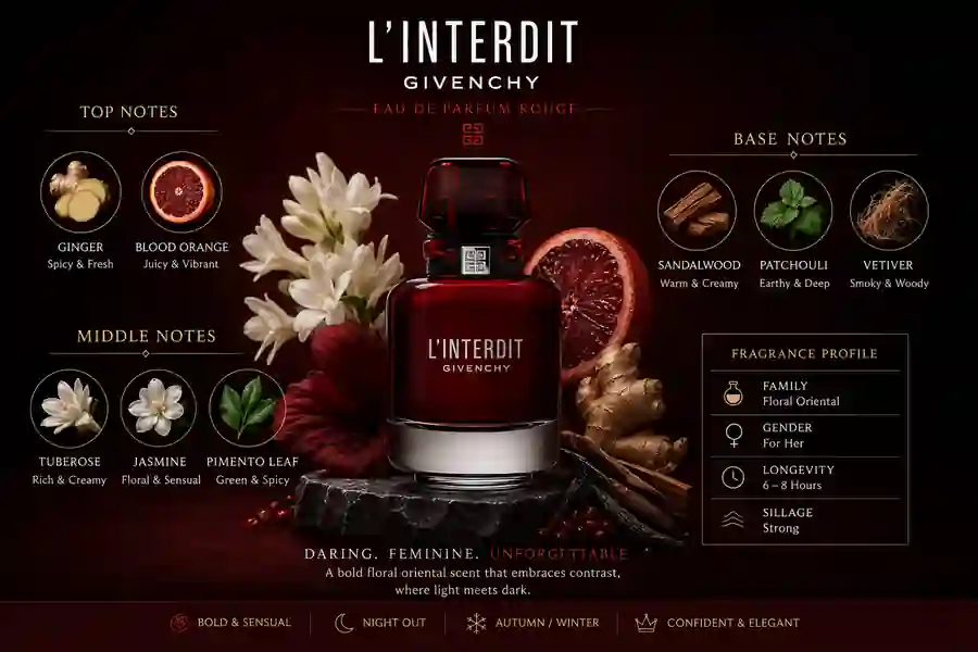 inspired perfume Givenchy L’Interdit Eau de Parfum Rouge